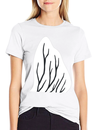 Mountain Trees Graphic Tee - Black