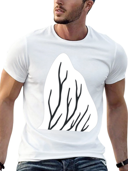 Mountain Trees Graphic Tee - Black