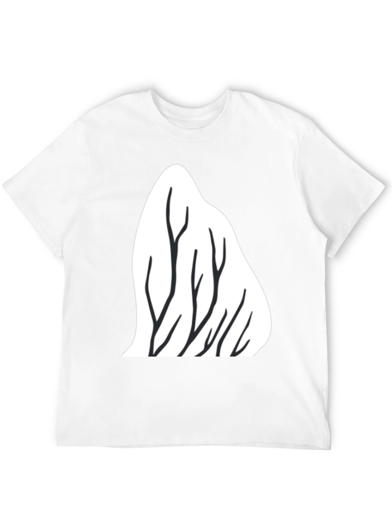 Mountain Trees Graphic Tee - Black