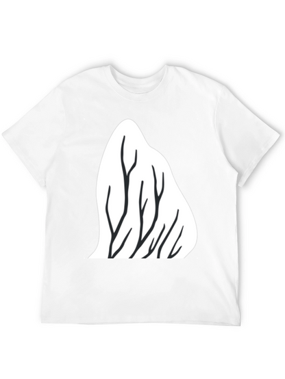Mountain Trees Graphic Tee - Black