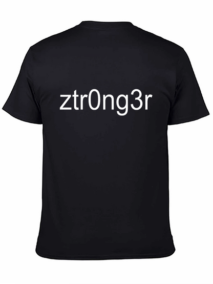 Ztrong3r Black Graphic Tee