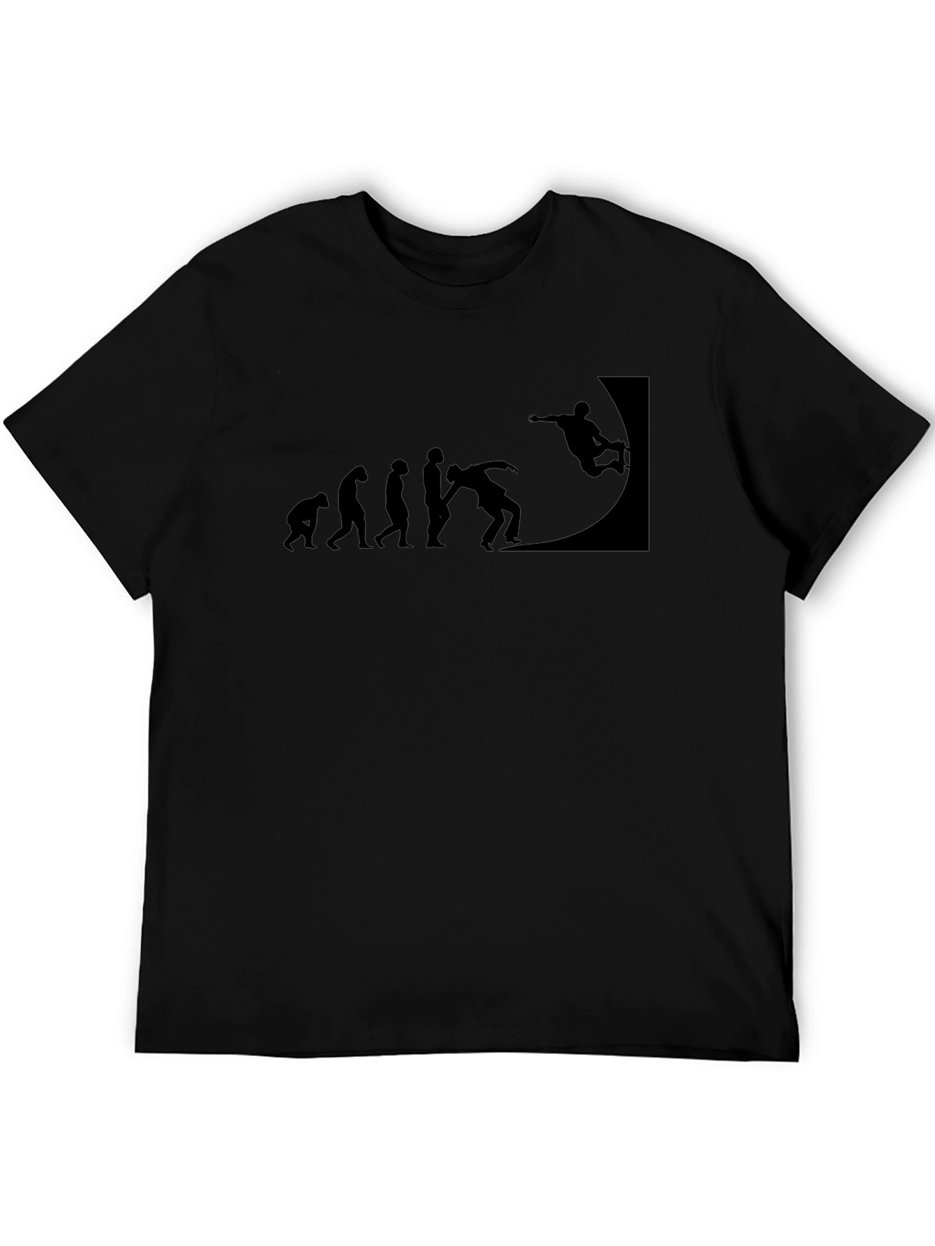Skateboarding Evolution Black T-Shirt