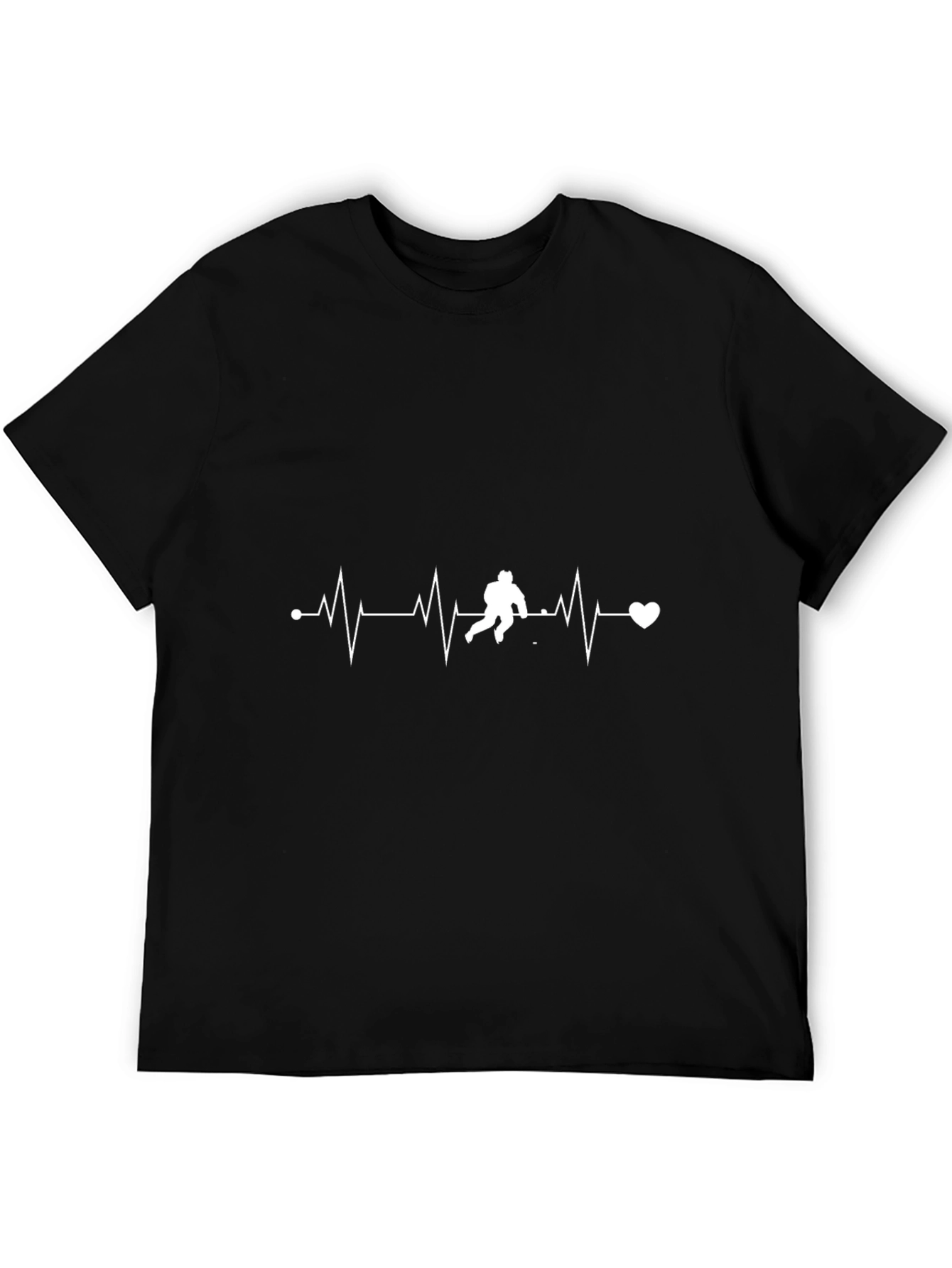Hockey Heartbeat T-Shirt - Sporty Graphic Tee