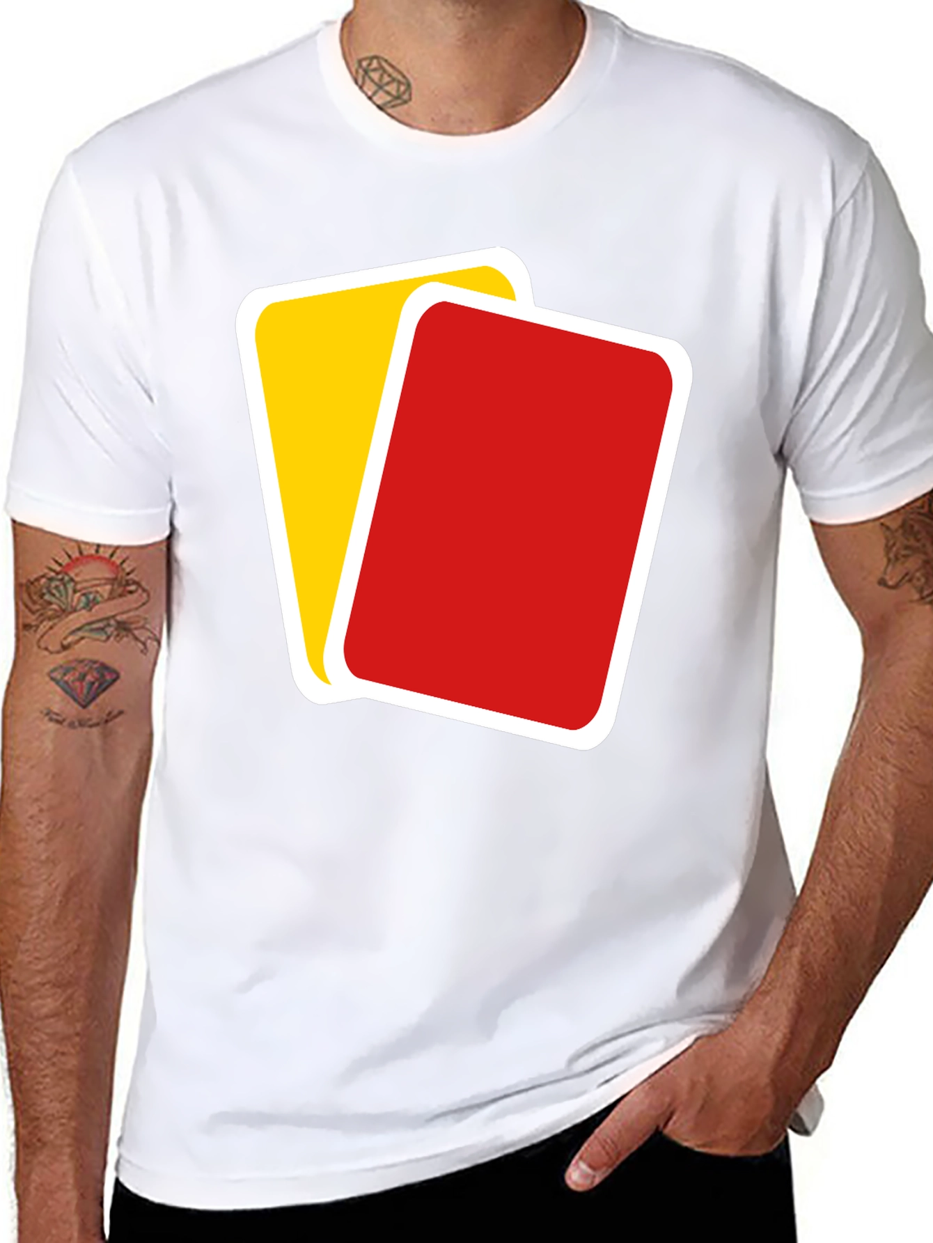 Referee Red and Yellow Card T-Shirt