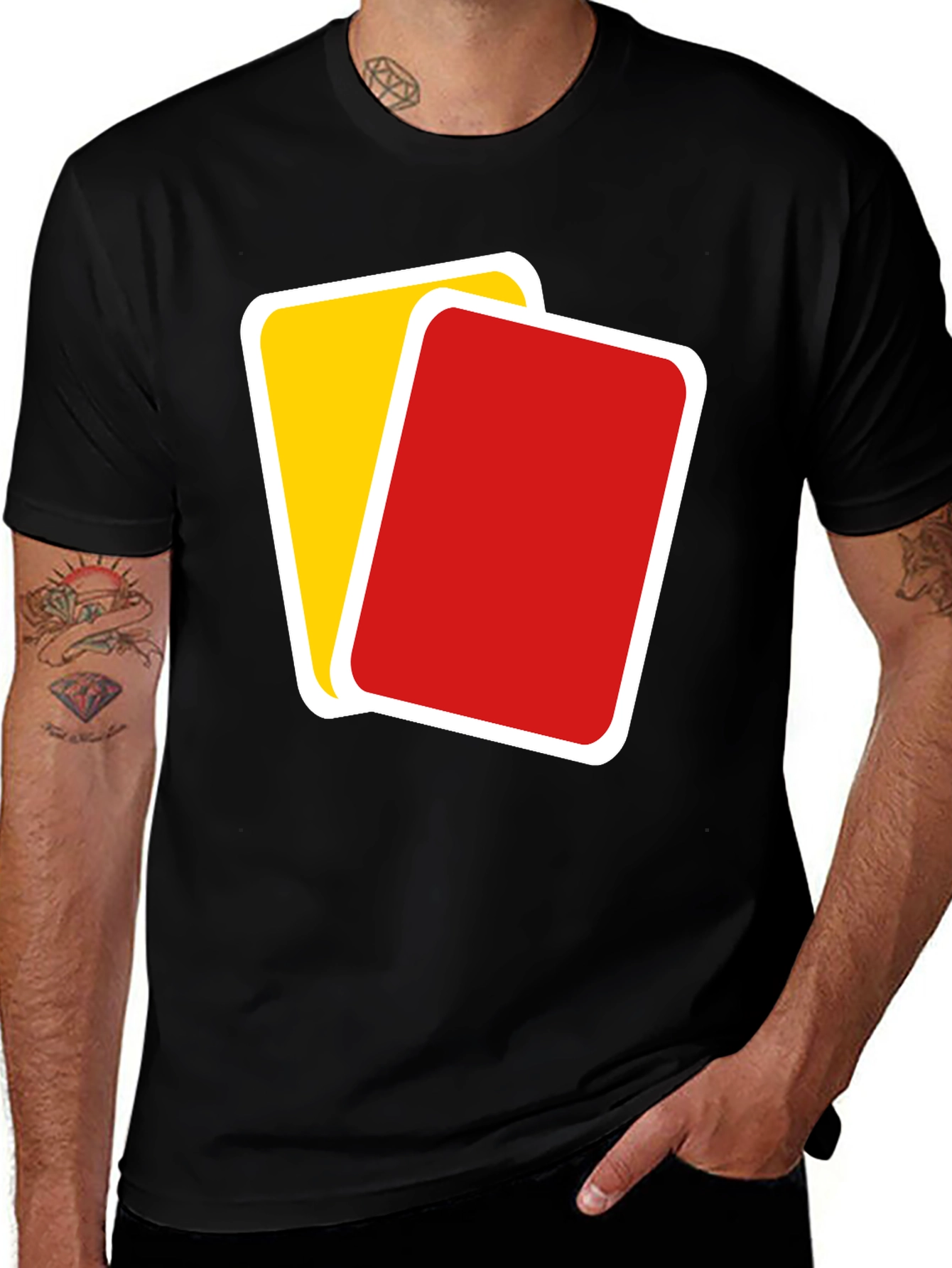 Referee Red and Yellow Card T-Shirt