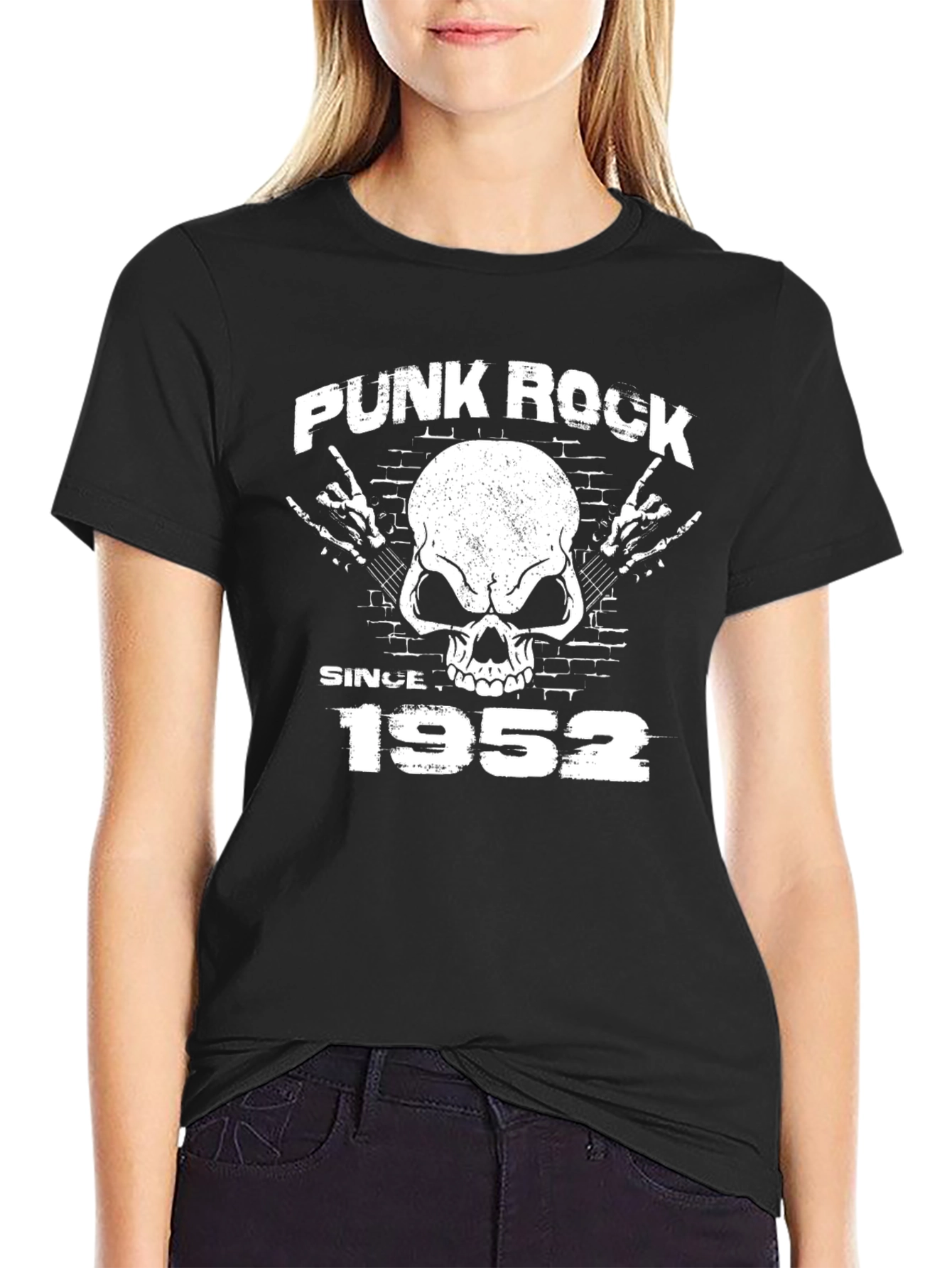 Punk Rock Since 1952 T-Shirt Skull Design