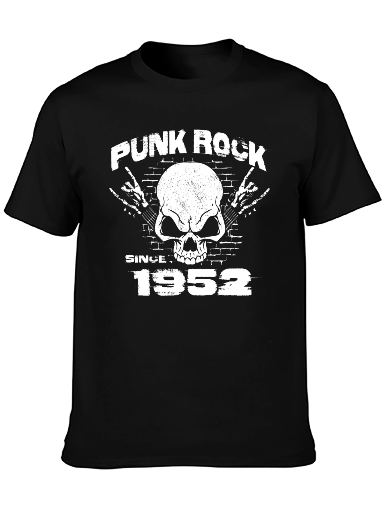 Punk Rock Since 1952 T-Shirt Skull Design