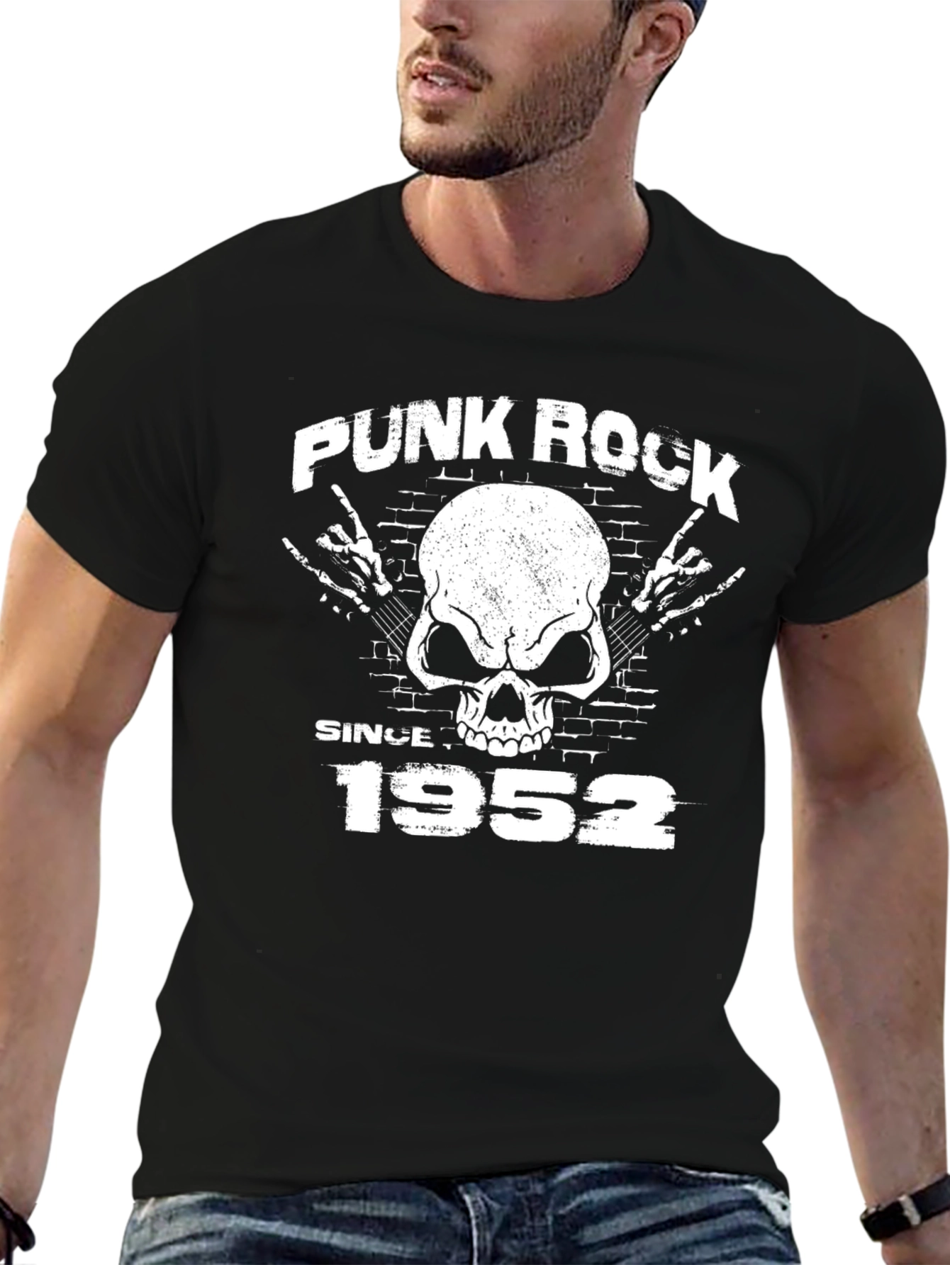 Punk Rock Since 1952 T-Shirt Skull Design