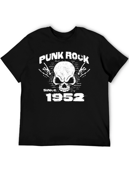 Punk Rock Since 1952 T-Shirt Skull Design
