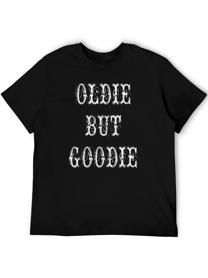 Oldie But Goodie Graphic Tee - Black Crew Neck