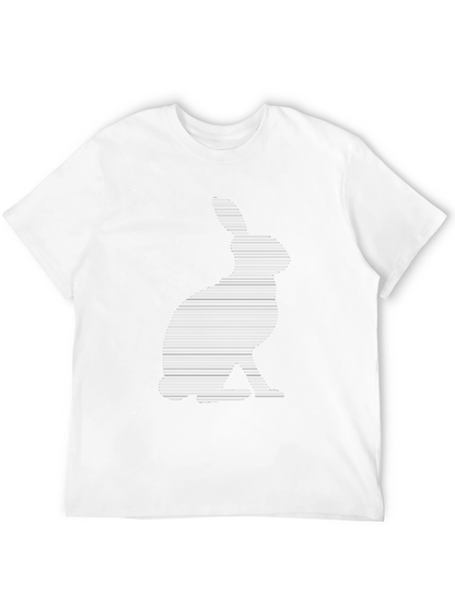 Rabbit Lines T-Shirt - Modern Graphic Tee