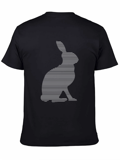 Rabbit Lines T-Shirt - Modern Graphic Tee