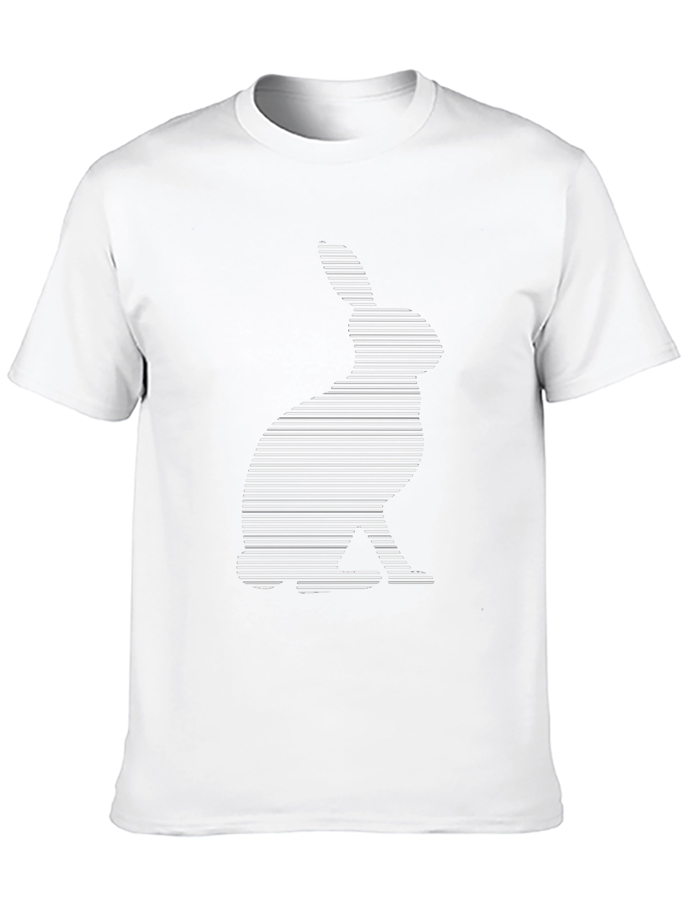 Rabbit Lines T-Shirt - Modern Graphic Tee