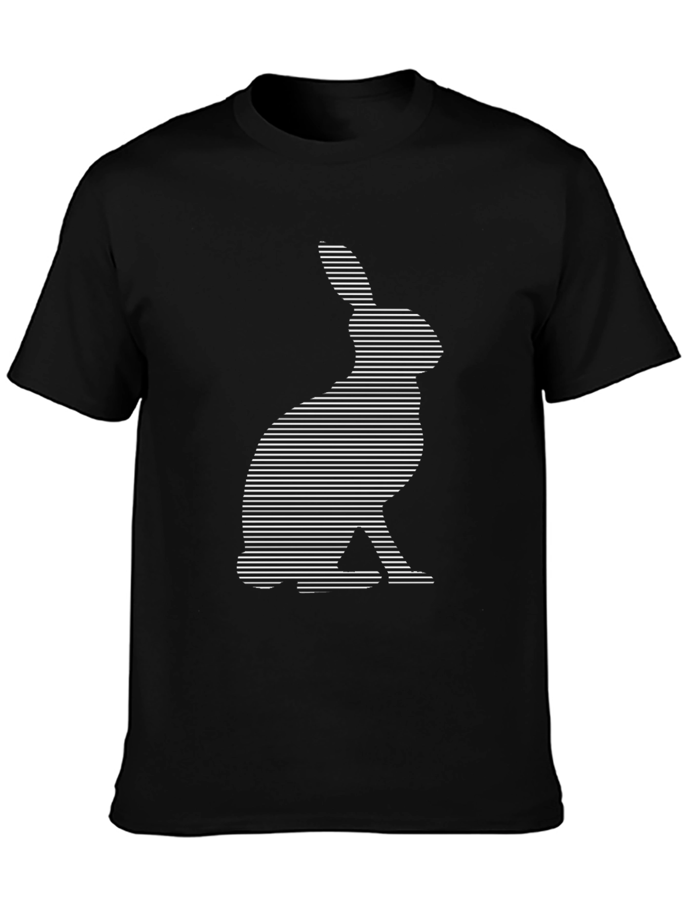 Rabbit Lines T-Shirt - Modern Graphic Tee