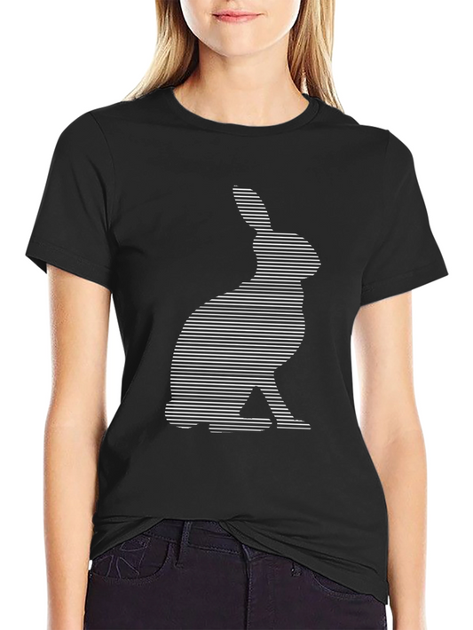 Rabbit Lines T-Shirt - Modern Graphic Tee