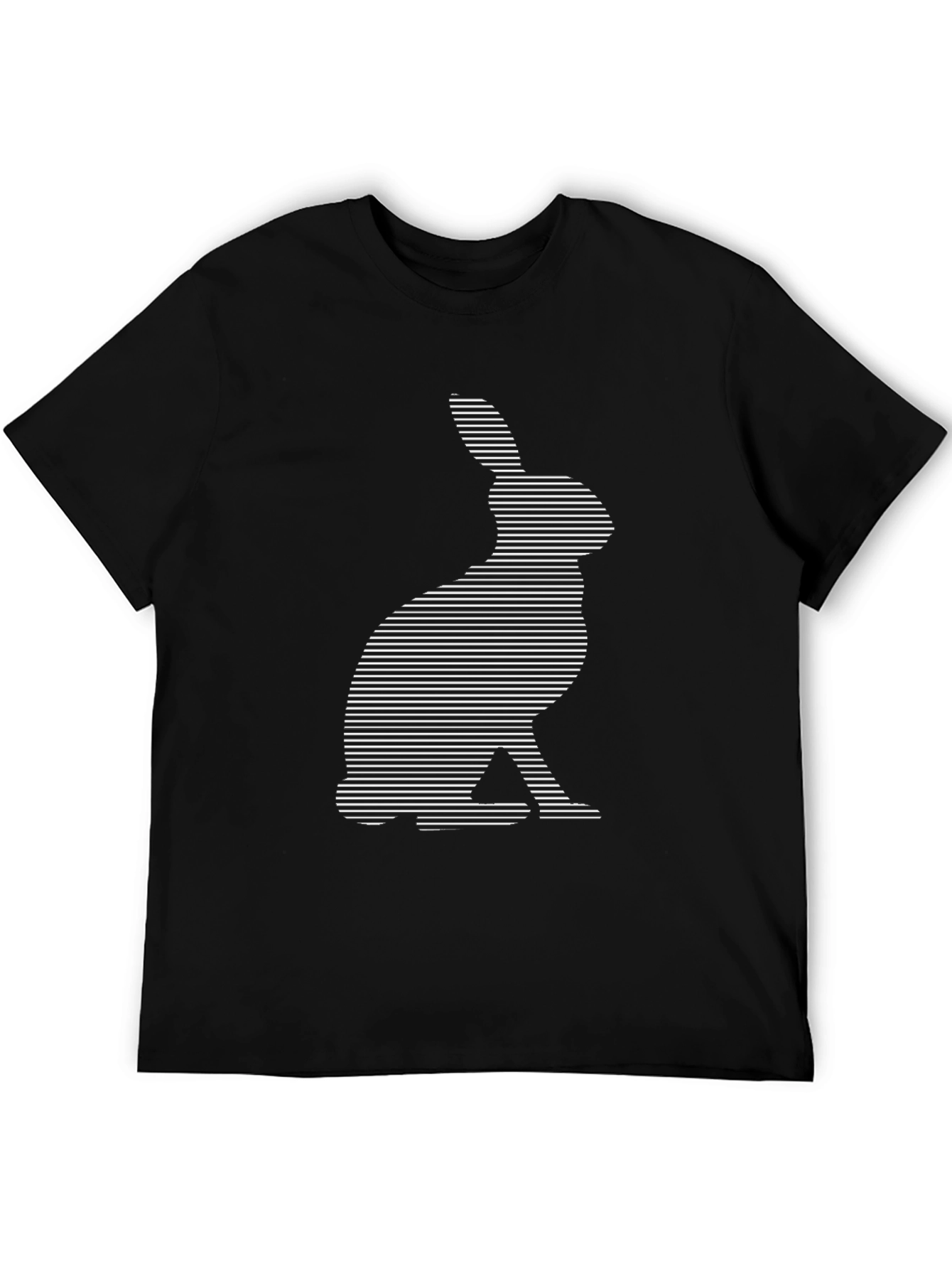 Rabbit Lines T-Shirt - Modern Graphic Tee