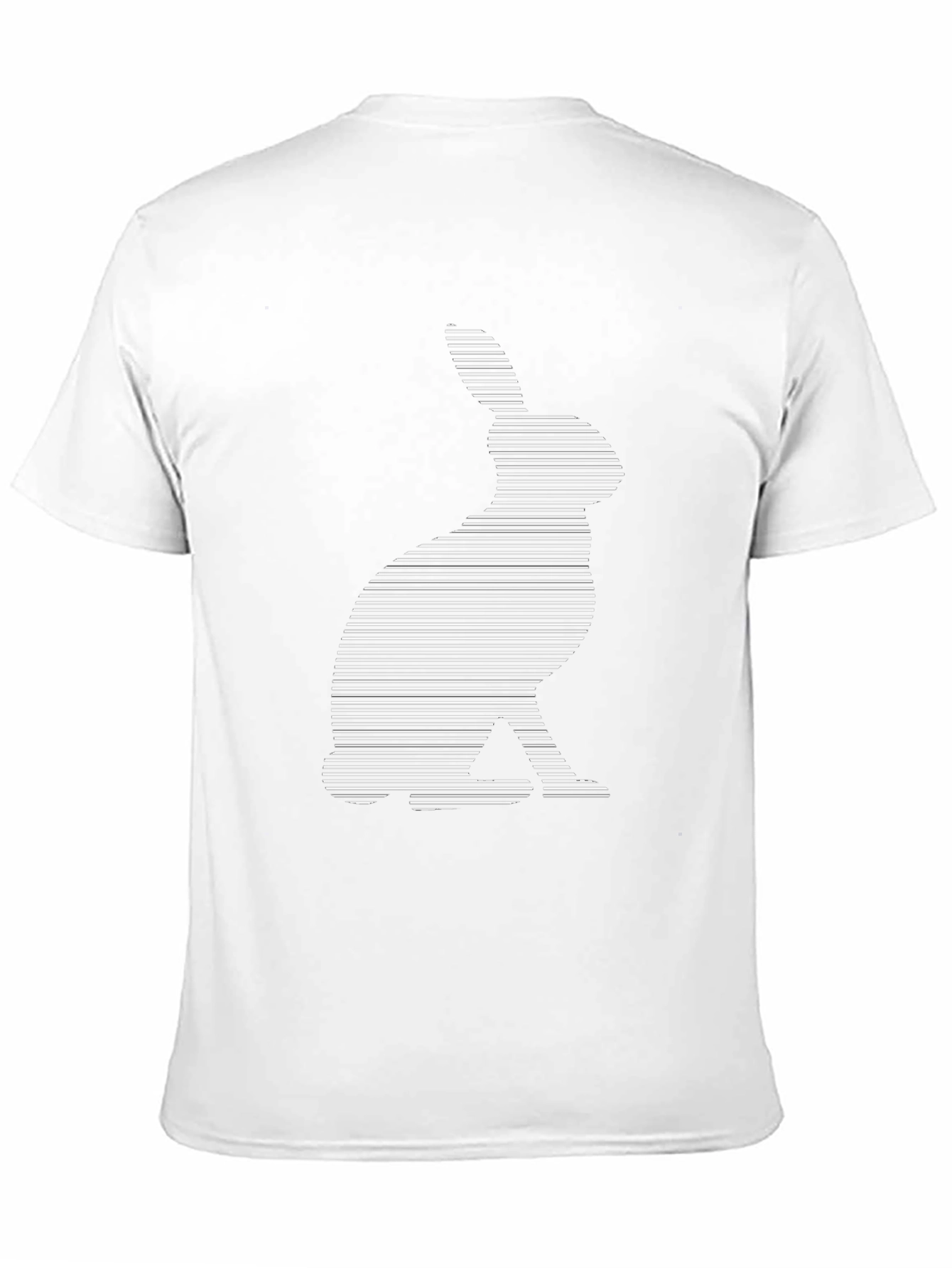 Rabbit Lines T-Shirt - Modern Graphic Tee
