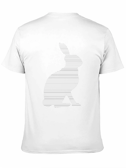 Rabbit Lines T-Shirt - Modern Graphic Tee