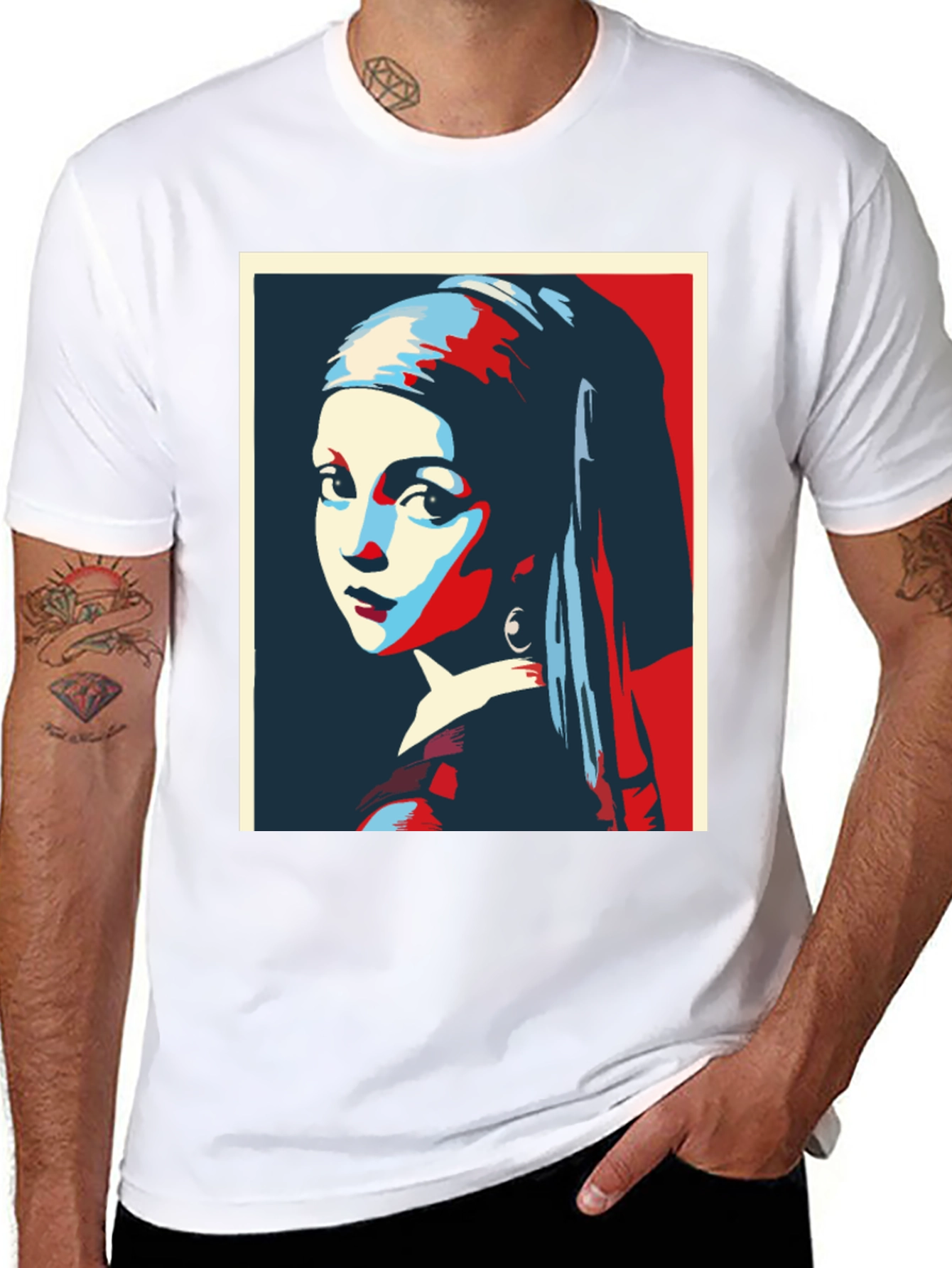 Girl With A Pearl Earring Graphic T-Shirt