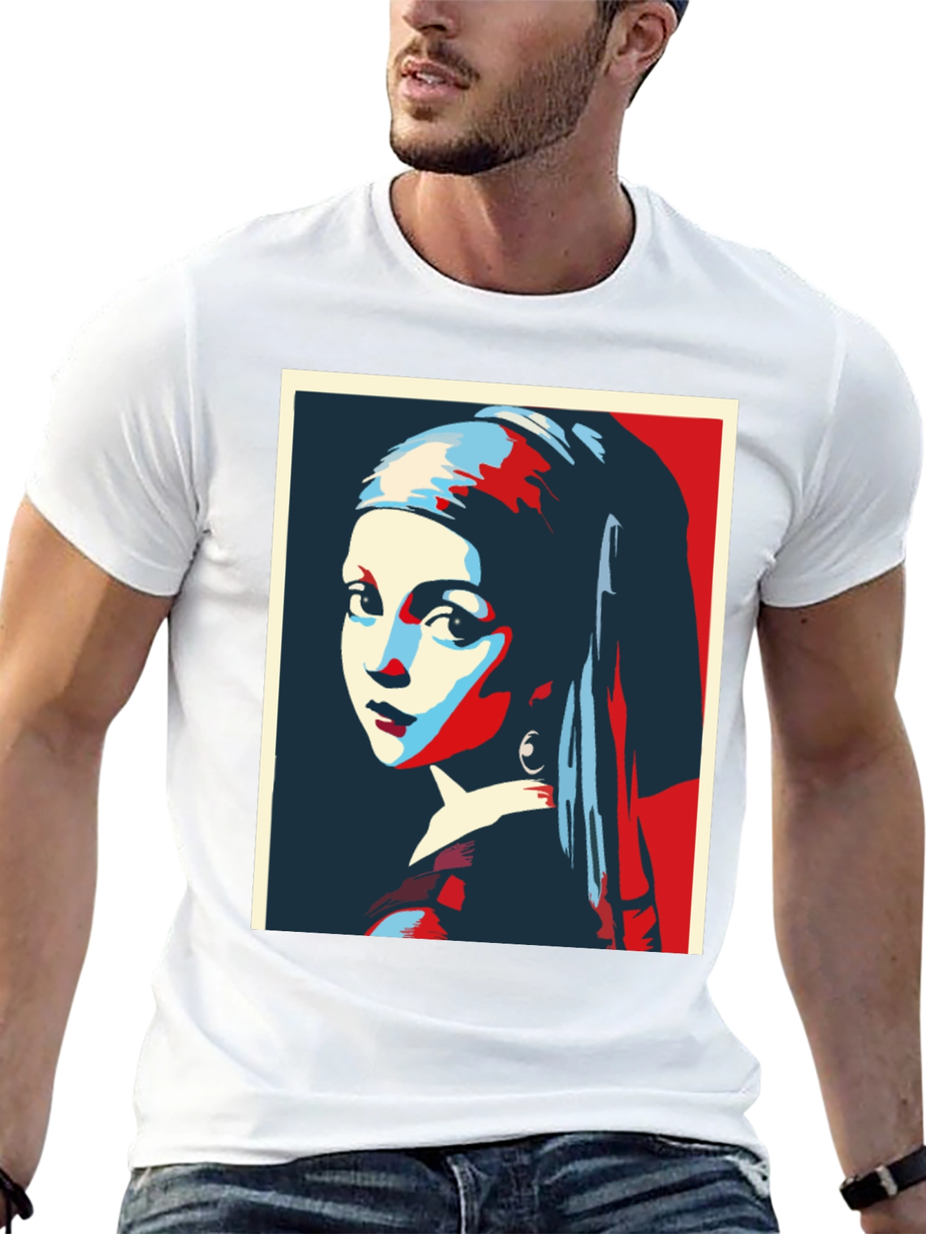 Girl With A Pearl Earring Graphic T-Shirt