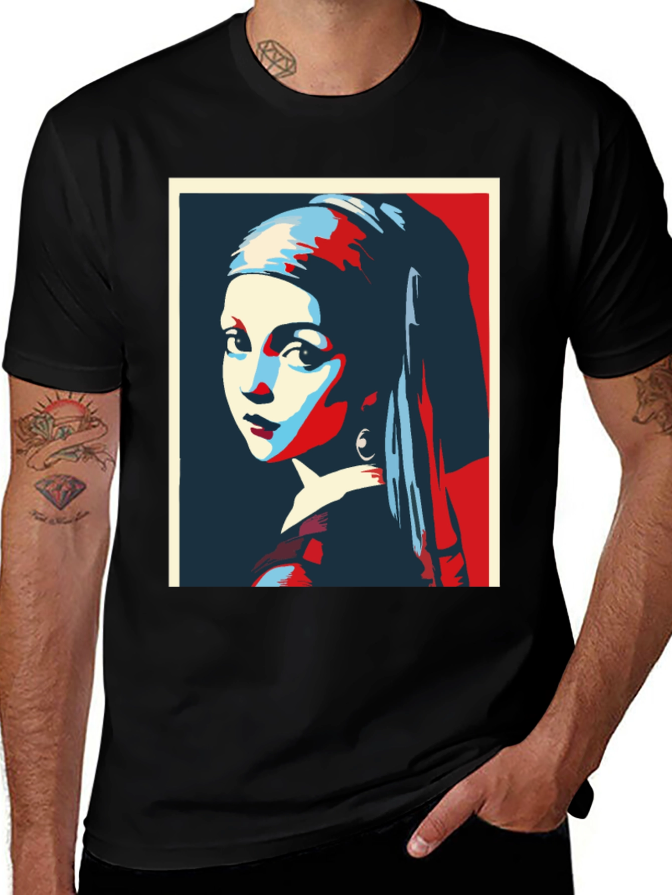 Girl With A Pearl Earring Graphic T-Shirt