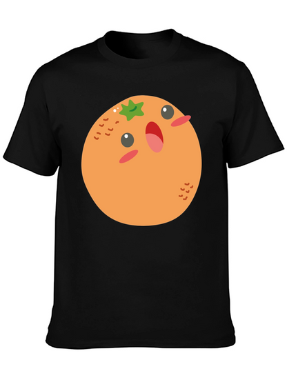 Cartoon Orange T-Shirt - Fun & Casual Wear