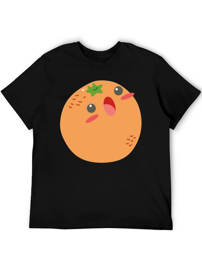 Cartoon Orange T-Shirt - Fun & Casual Wear