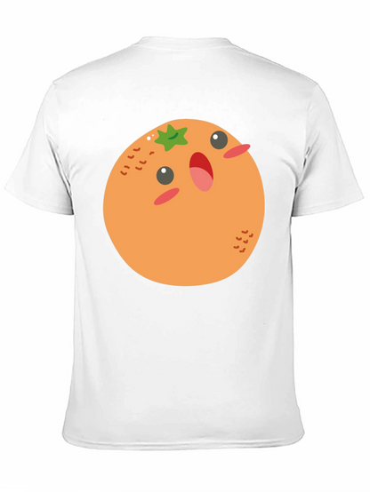 Cartoon Orange T-Shirt - Fun & Casual Wear