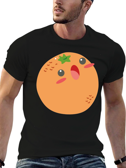 Cartoon Orange T-Shirt - Fun & Casual Wear