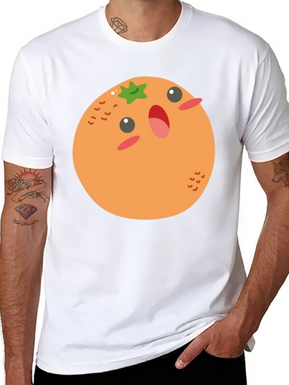 Cartoon Orange T-Shirt - Fun & Casual Wear