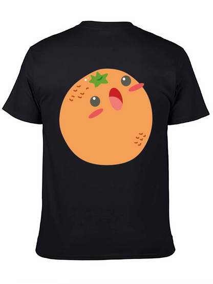 Cartoon Orange T-Shirt - Fun & Casual Wear