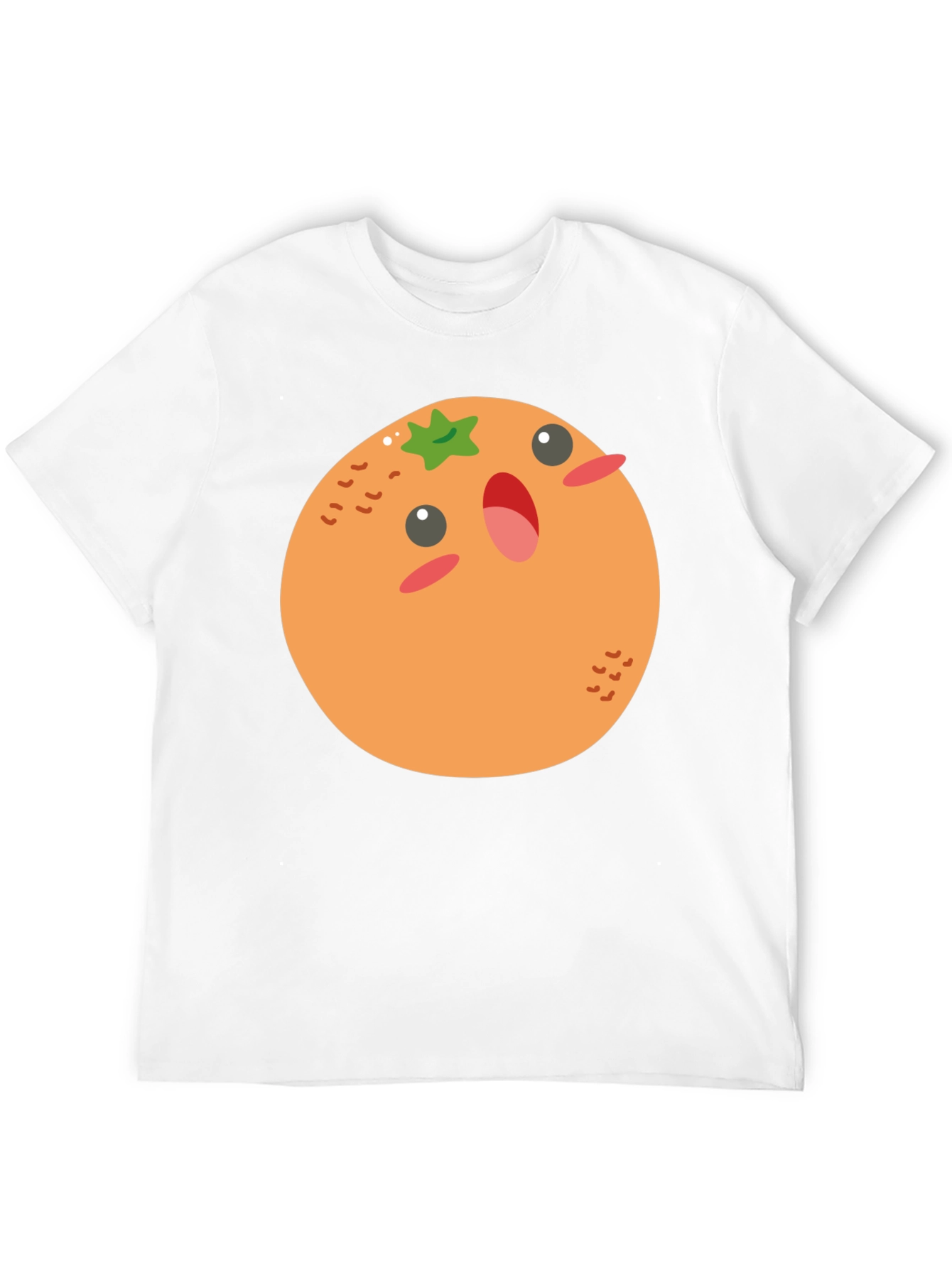 Cartoon Orange T-Shirt - Fun & Casual Wear