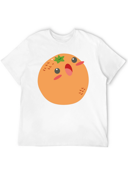 Cartoon Orange T-Shirt - Fun & Casual Wear
