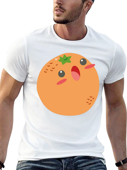 Cartoon Orange T-Shirt - Fun & Casual Wear