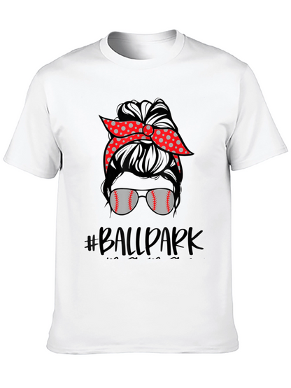 Baseball Mom Messy Bun T-Shirt