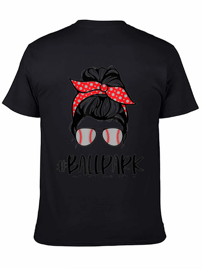 Baseball Mom Messy Bun T-Shirt