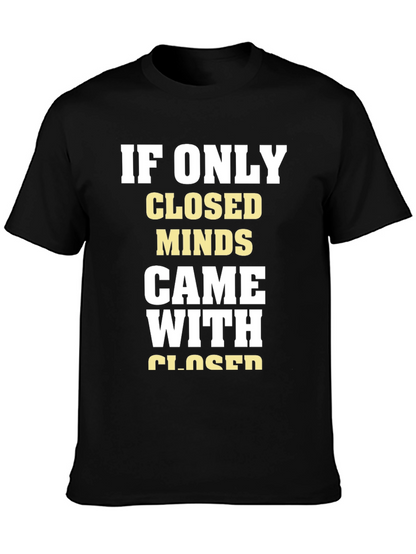 Closed Minds Graphic Tee - Black