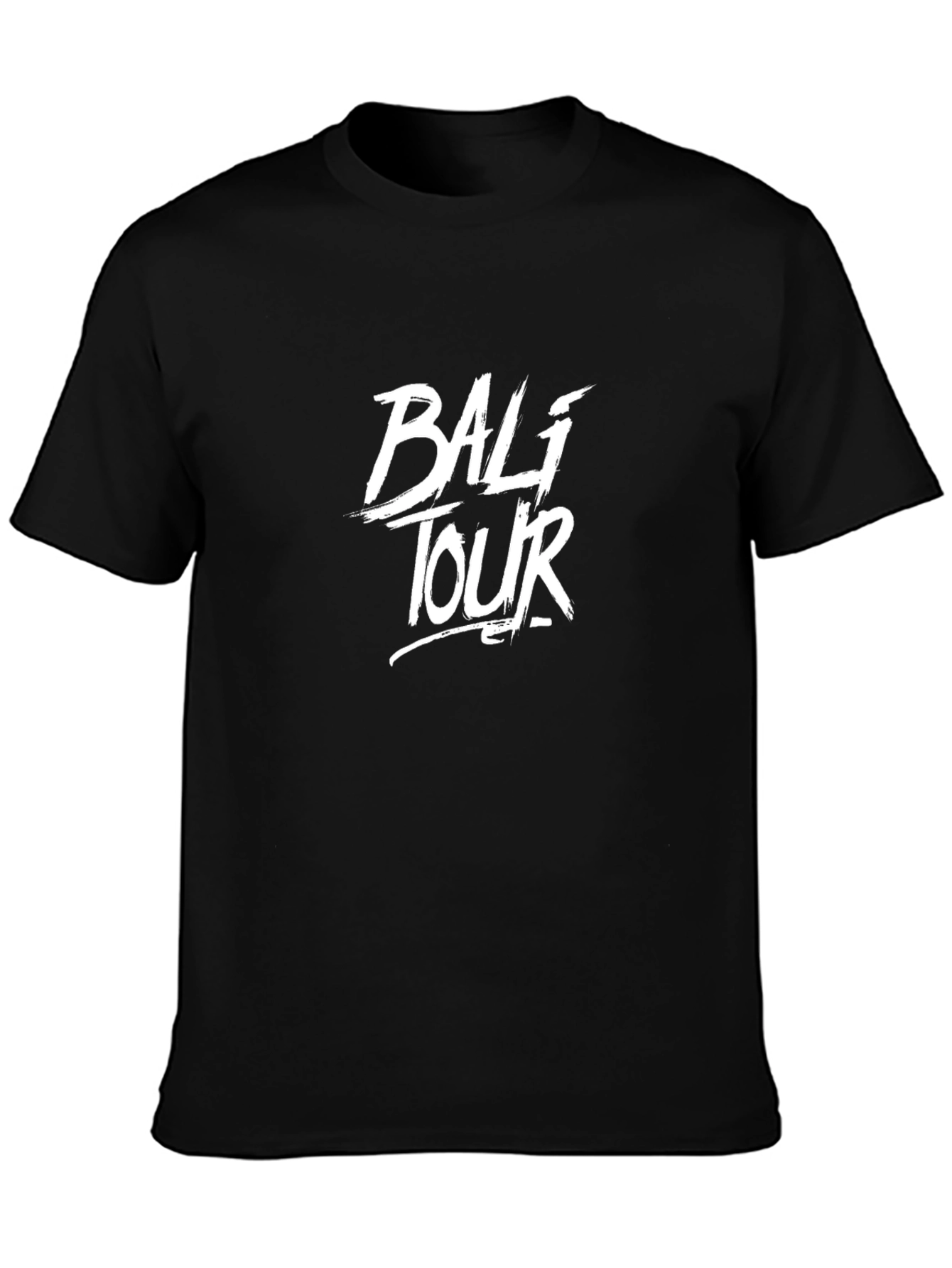 Bali Tour Graphic Tee - Black Cotton T-Shirt