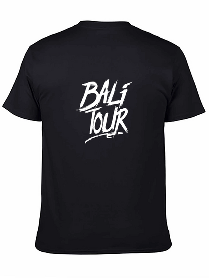 Bali Tour Graphic Tee - Black Cotton T-Shirt