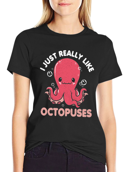 Cute Octopus Graphic T-Shirt