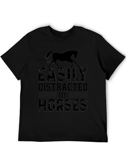 Easily Distracted By Horses Graphic Tee