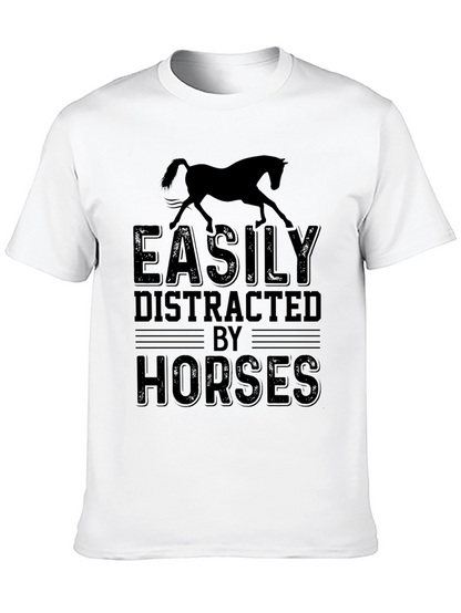 Easily Distracted By Horses Graphic Tee