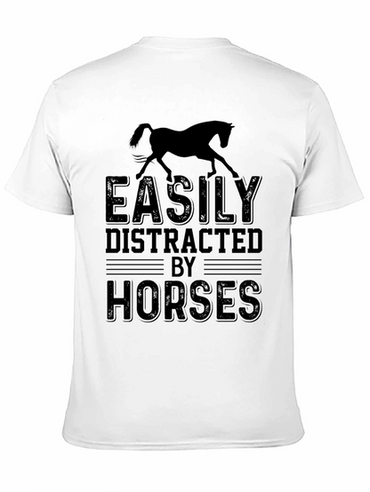 Easily Distracted By Horses Graphic Tee