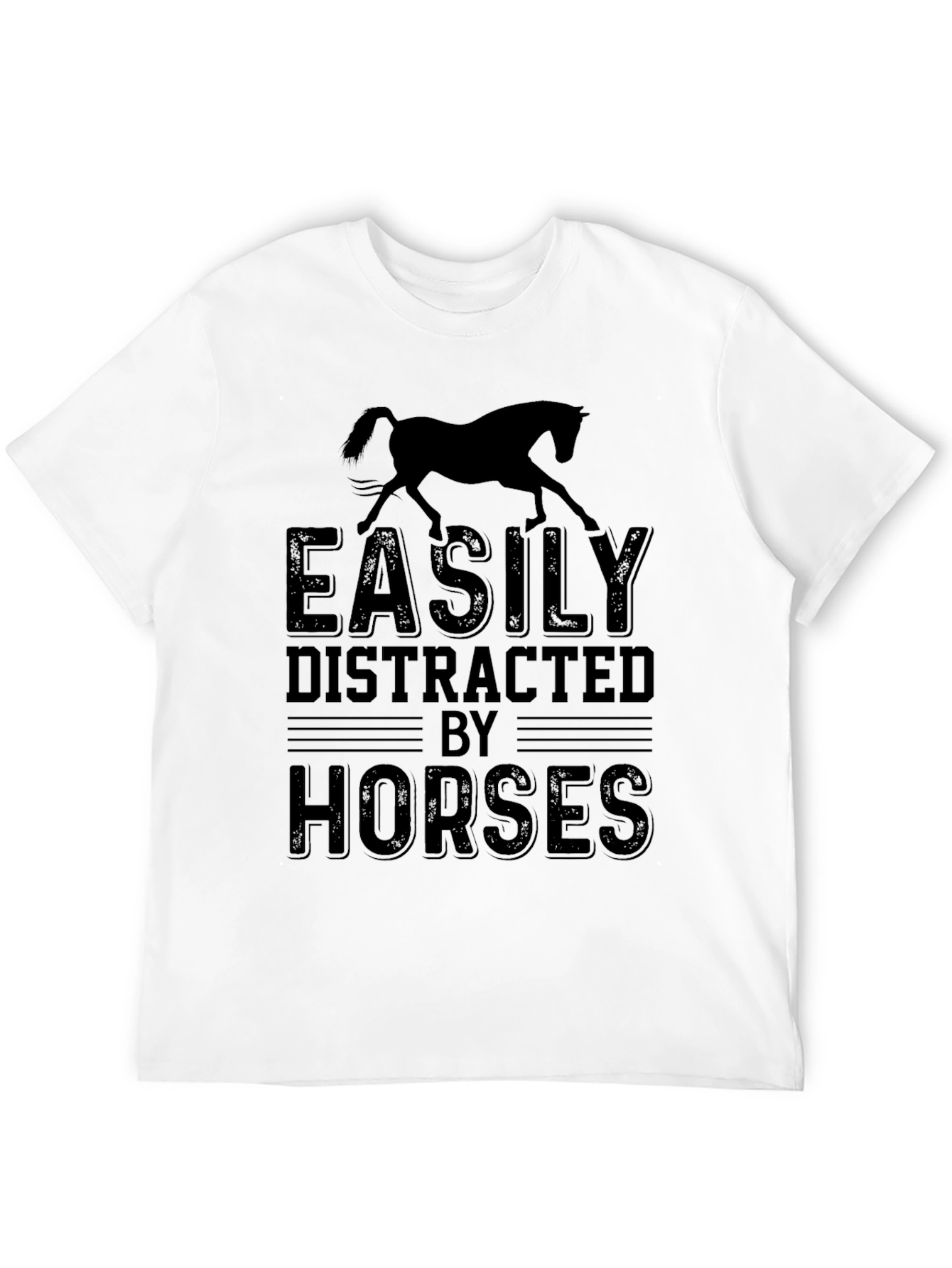 Easily Distracted By Horses Graphic Tee