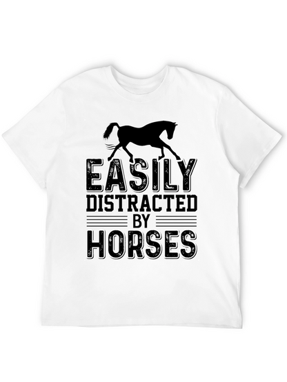 Easily Distracted By Horses Graphic Tee
