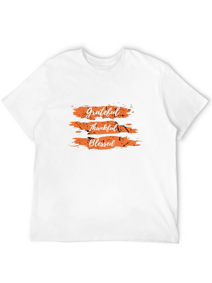 Grateful Thankful Blessed Black T-Shirt