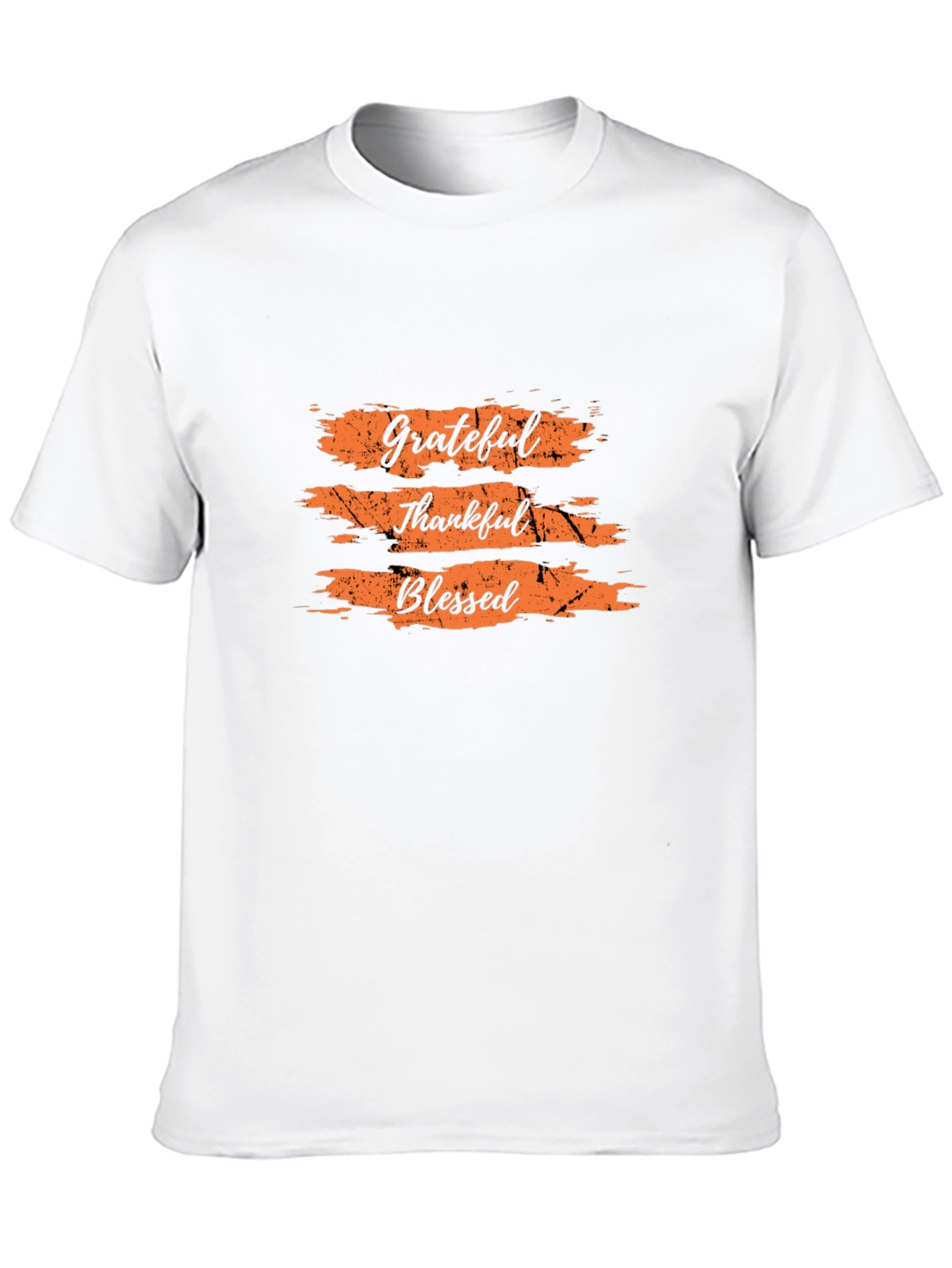 Grateful Thankful Blessed Black T-Shirt
