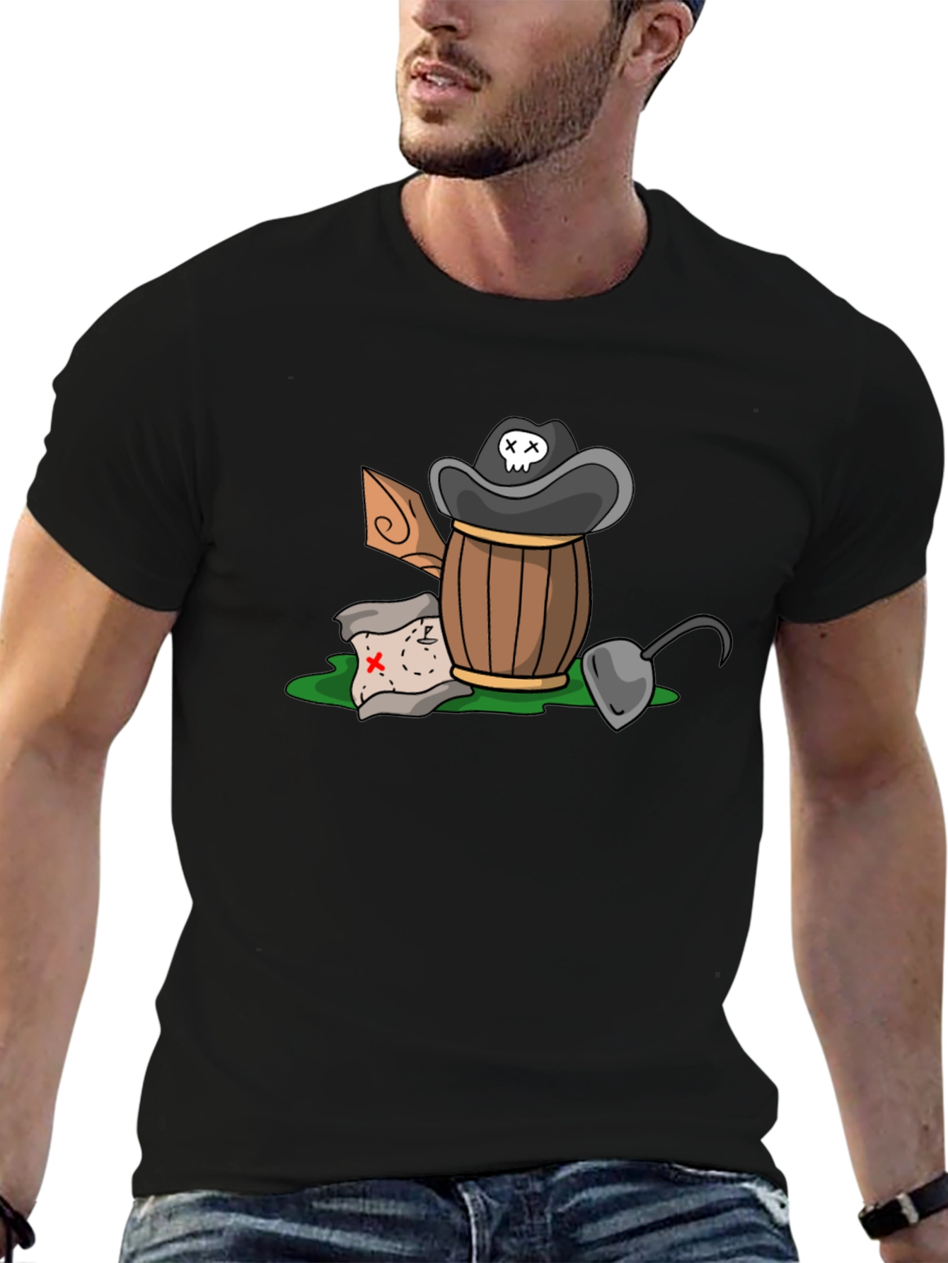 Pirate Treasure T-Shirt - Cartoon Design