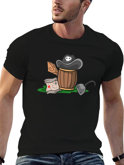 Pirate Treasure T-Shirt - Cartoon Design