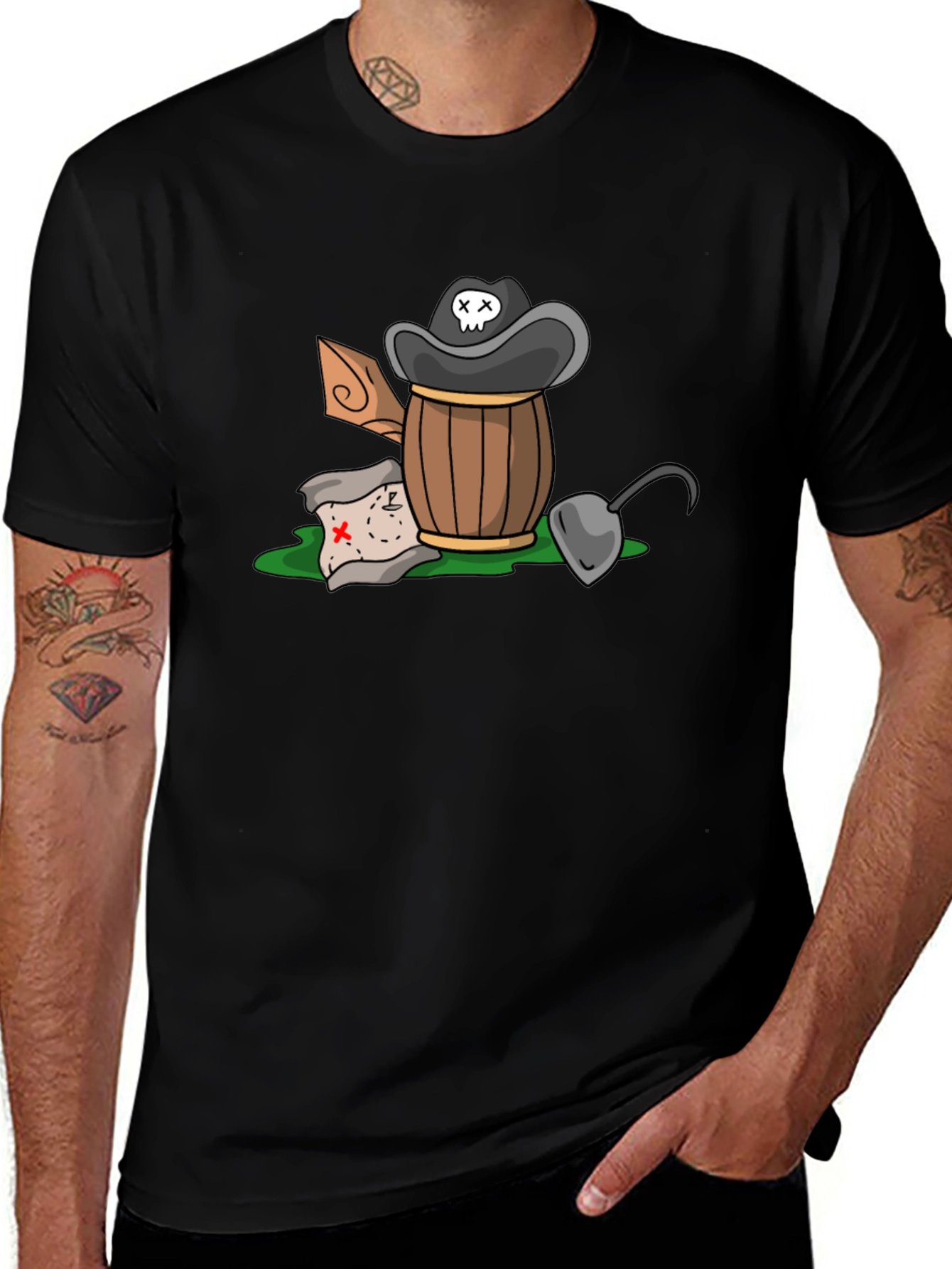 Pirate Treasure T-Shirt - Cartoon Design
